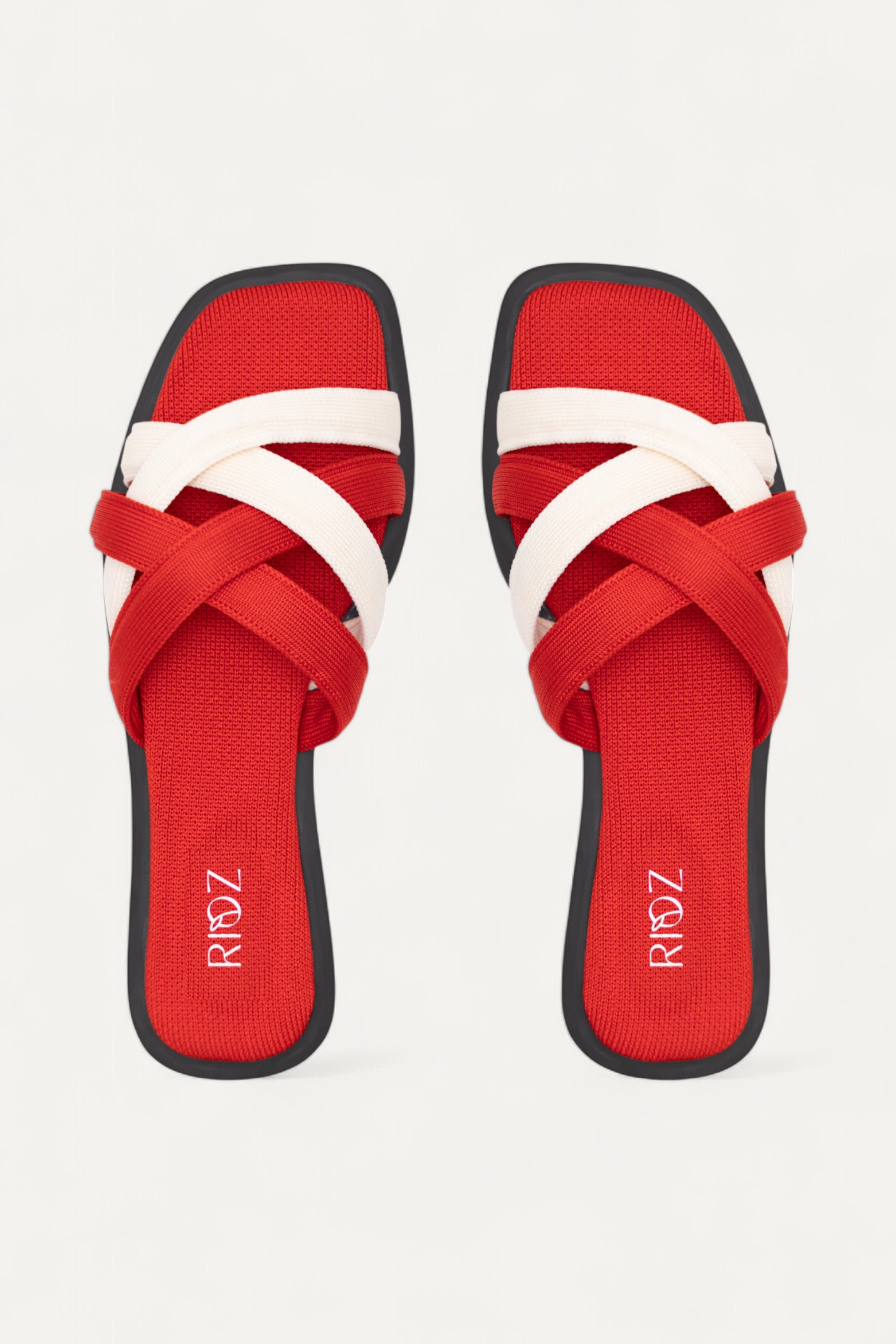 Rioz store-women flats -comfortable-eco friendly-sustainable- flats shoe for women-party wear sandals-red sandal