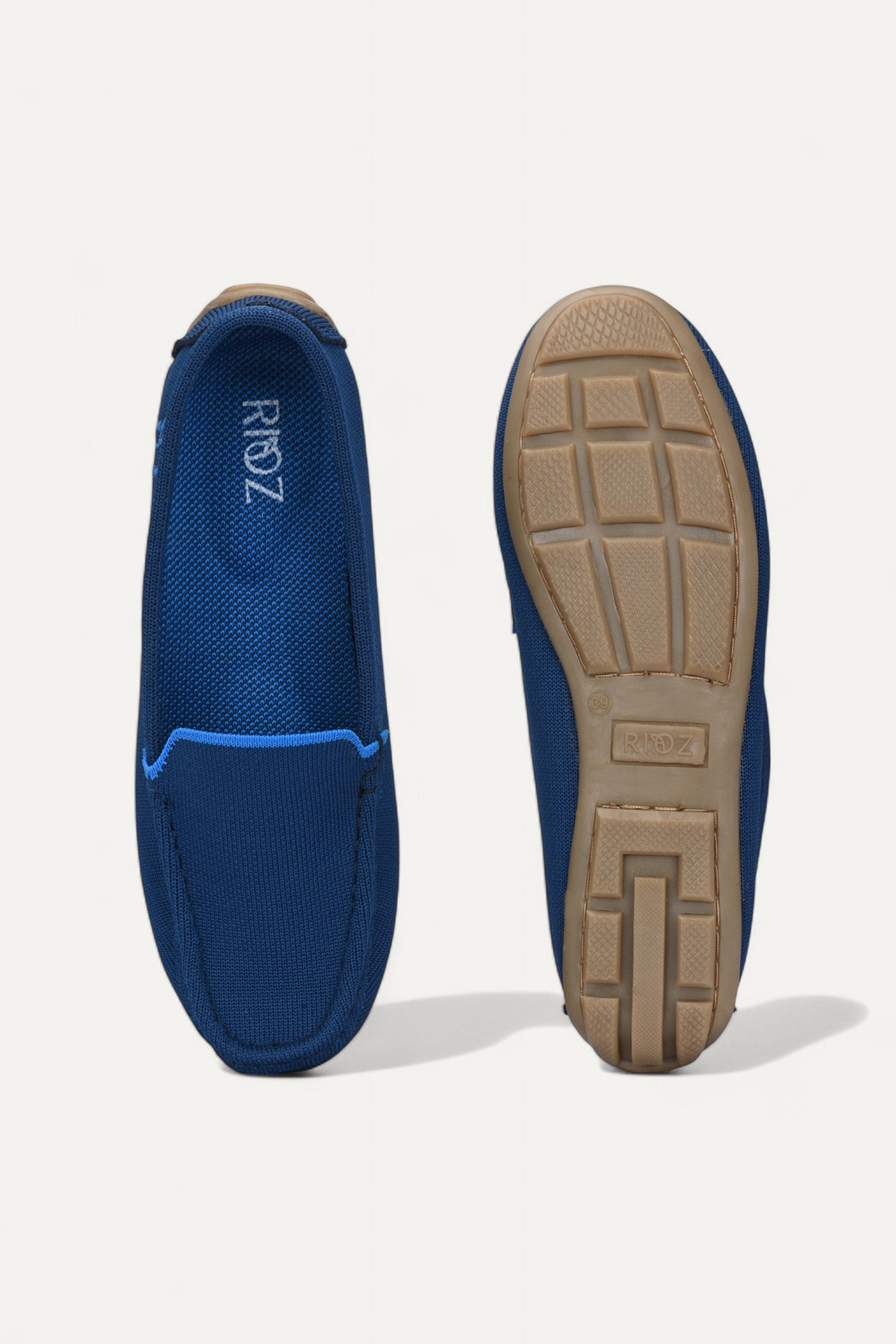 rioz-Blue Loafer for women-eco friendly footwear-sustainable black loafer for girls -casual loafer for ladies