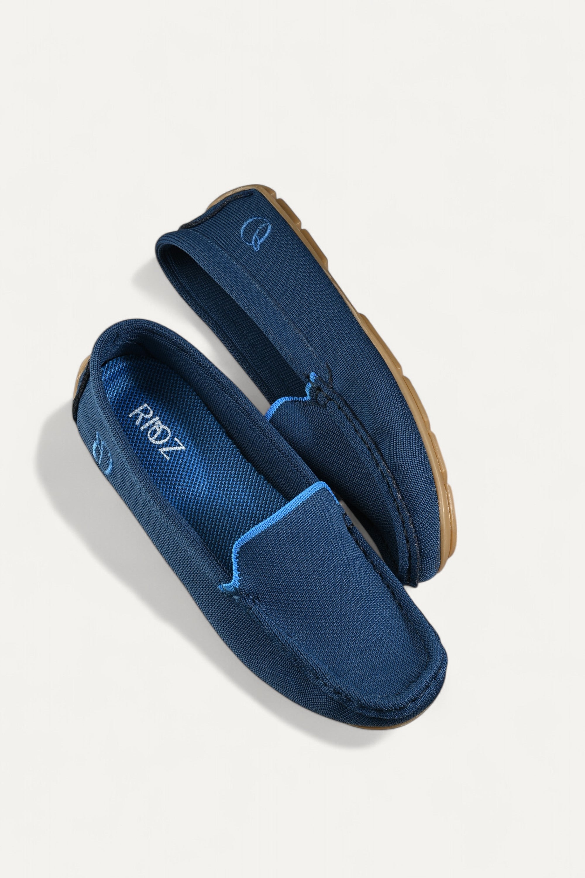 rioz-Blue Loafer for women-eco friendly footwear-sustainable black loafer for girls -casual loafer for ladies