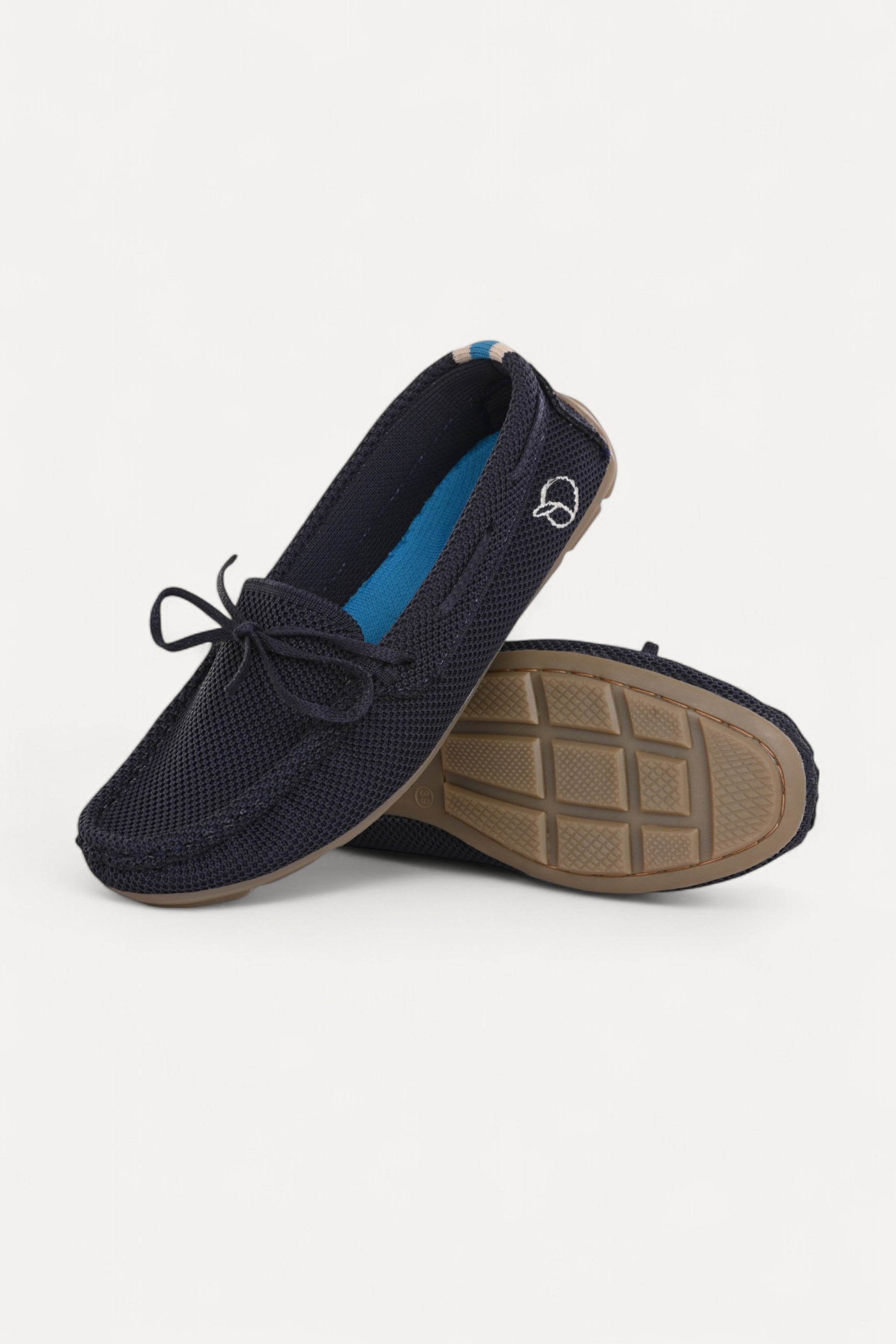 rioz store- sneakers for women- lace up sneakers - eco friendly shoe-sustainable footwear-beige loafers-blue Loafers