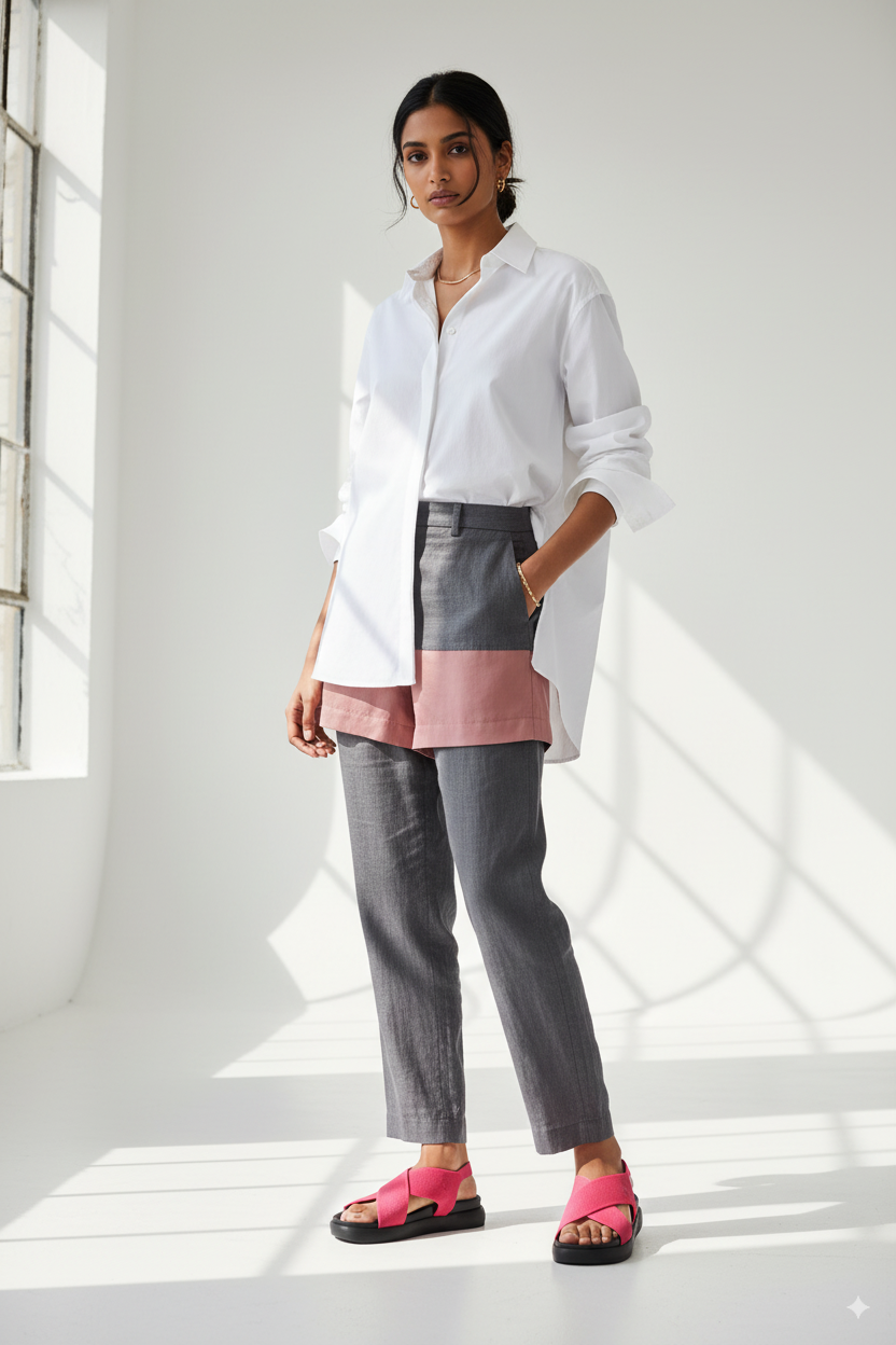 Rioz pink casual sandals for women with breathable knit straps and cushioned sole eco-friendly fabric and cushioned sole