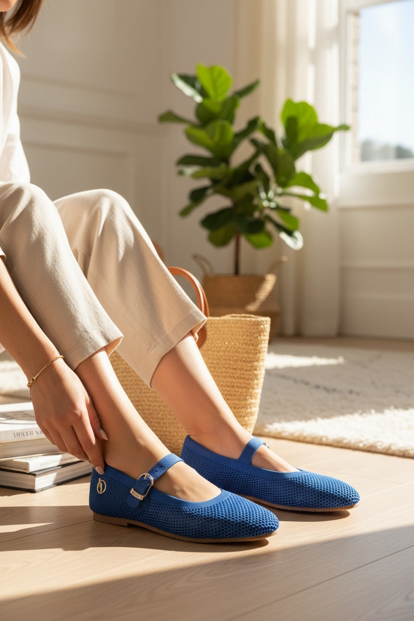 Almond Toe Mary Janes- Airknit