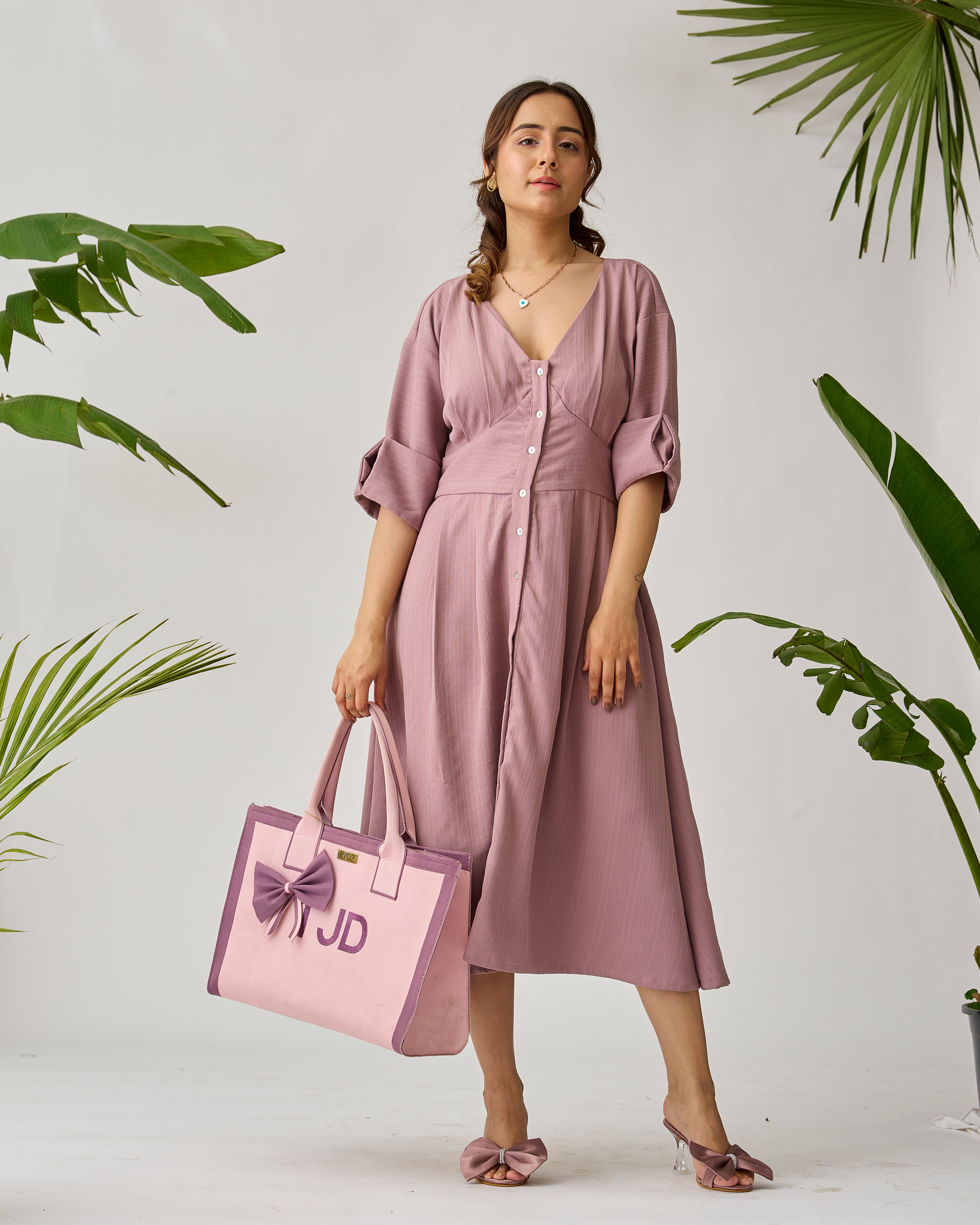 Bloom- Zipper Book Tote Bag