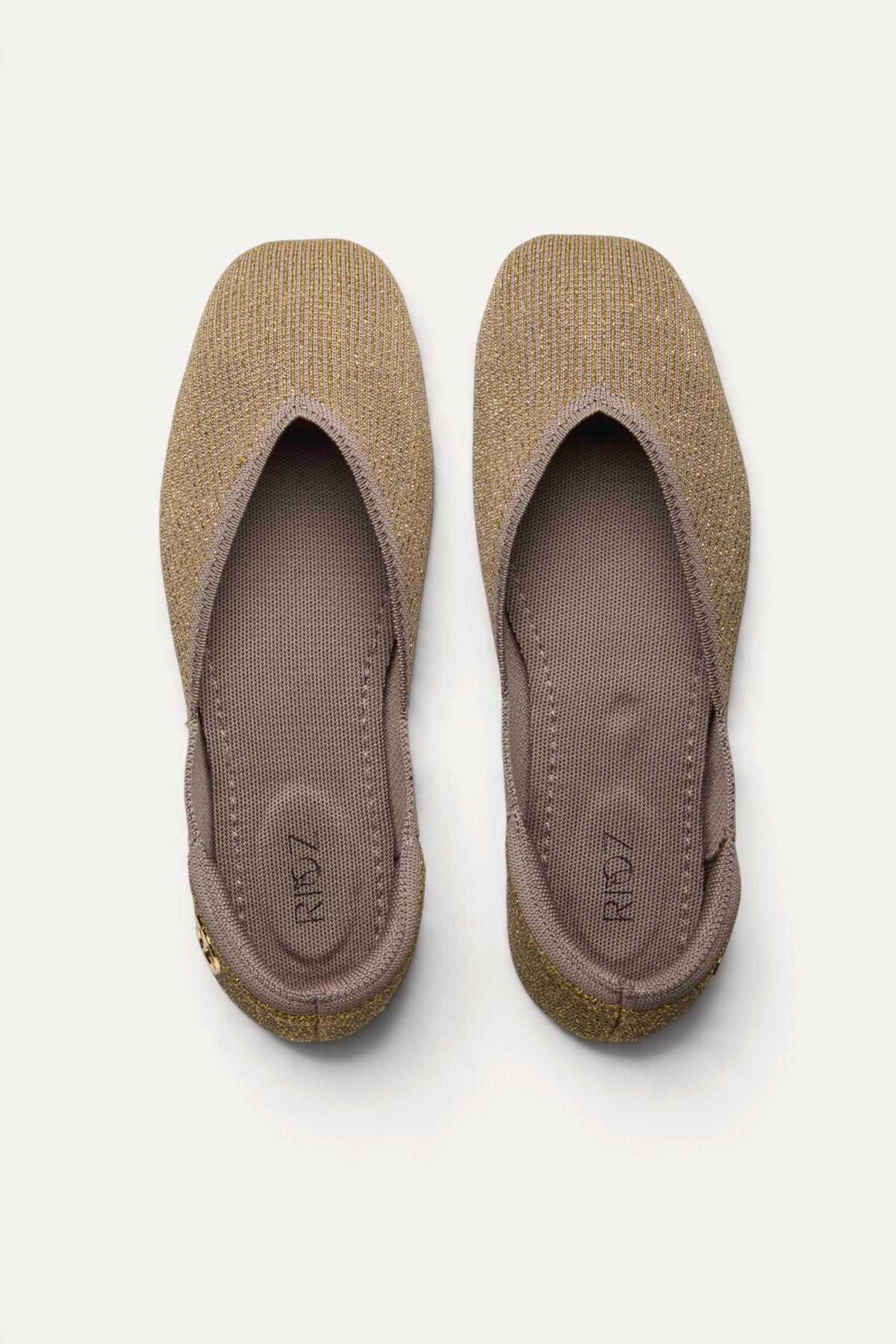 Sitara Juttis in Taupe Gold, top view