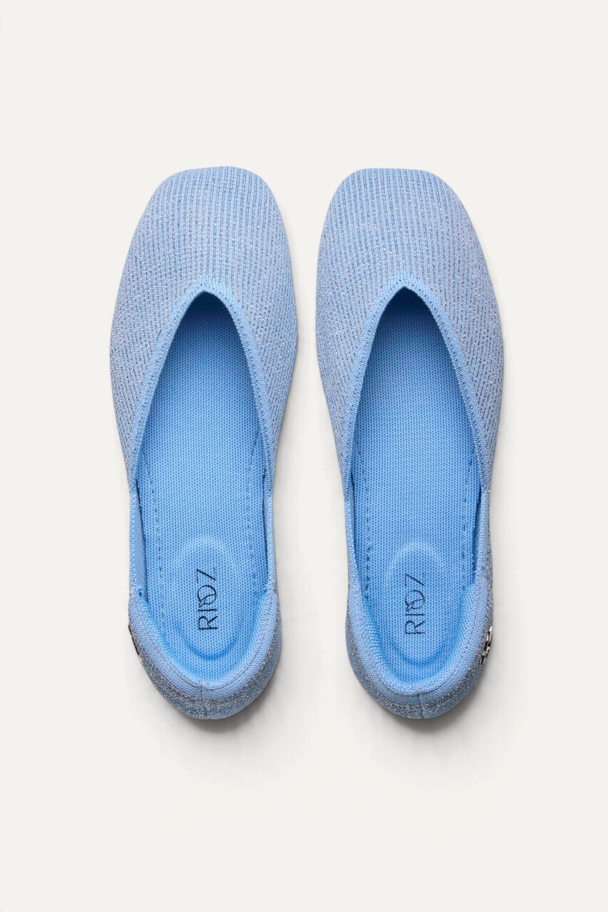 Sitara Juttis in Sky Blue Silver, top view