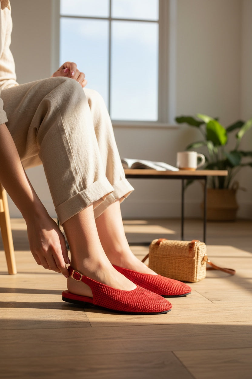 Almond Slingback- Airknit