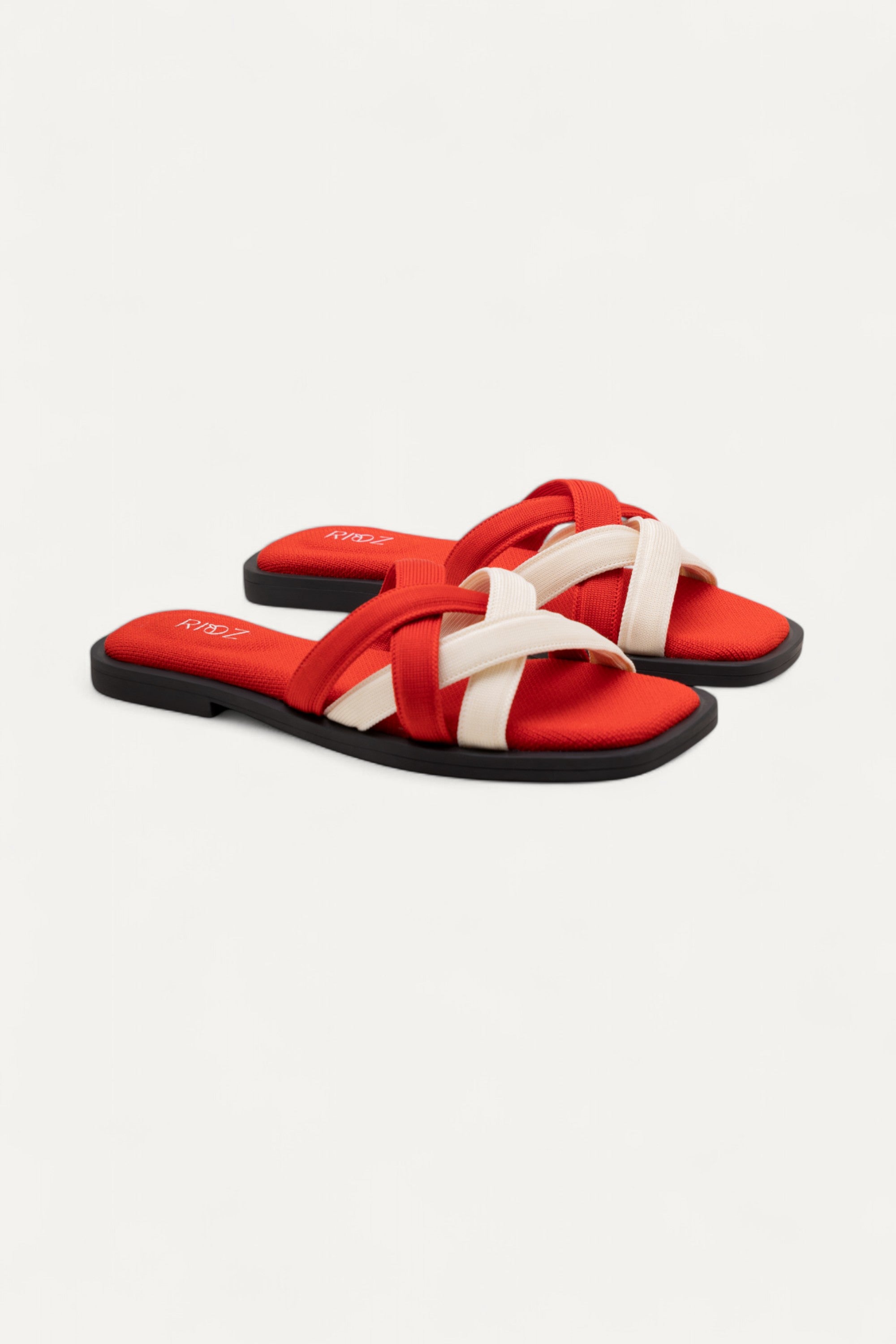 Rioz store-women flats -comfortable-eco friendly-sustainable- flats shoe for women-party wear sandals-red sandal