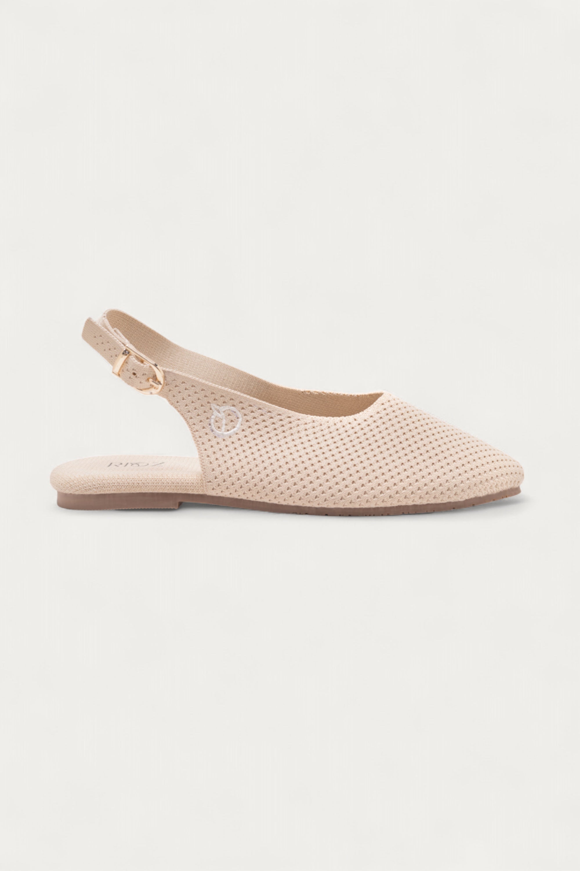 Rioz breathable knitted slingbacks  flats for women with eco-friendly fabric and cushioned sole 