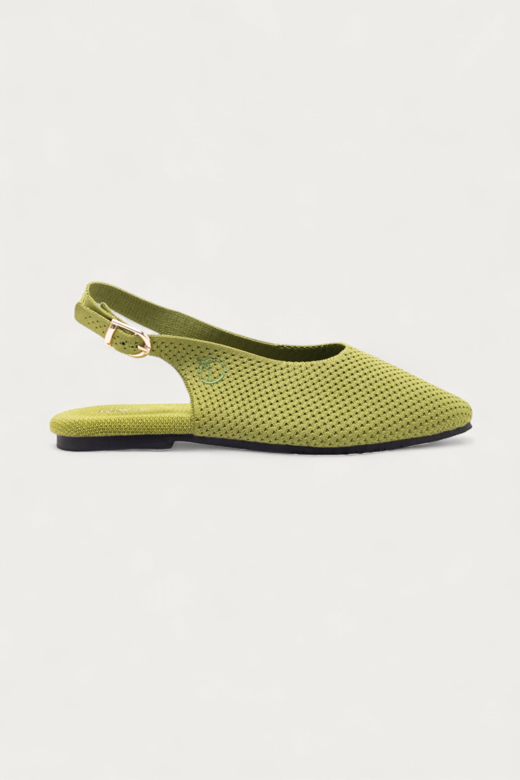 Rioz breathable knitted slingbacks  flats for women with eco-friendly fabric and cushioned sole 
