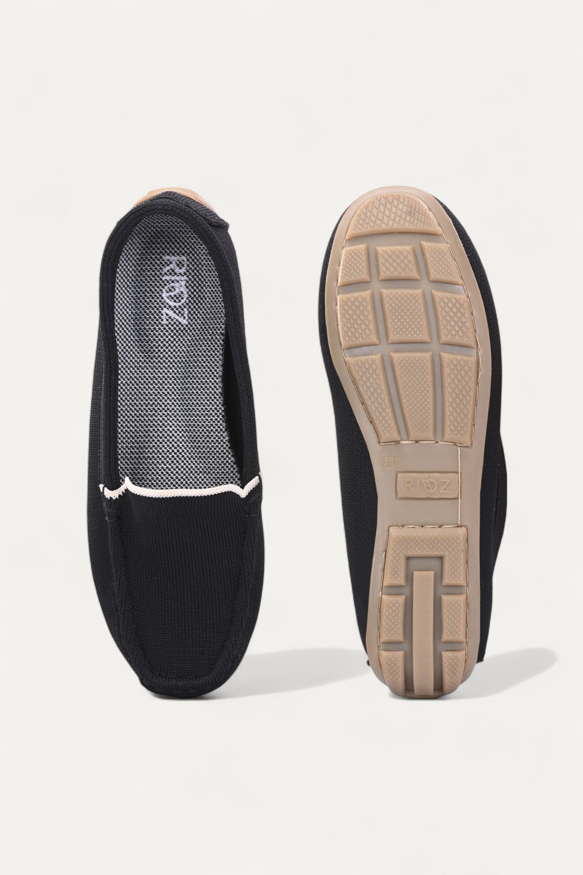 rioz-Black Loafer for women-eco friendly footwear-sustainable black loafer for girls -casual loafer for ladies
