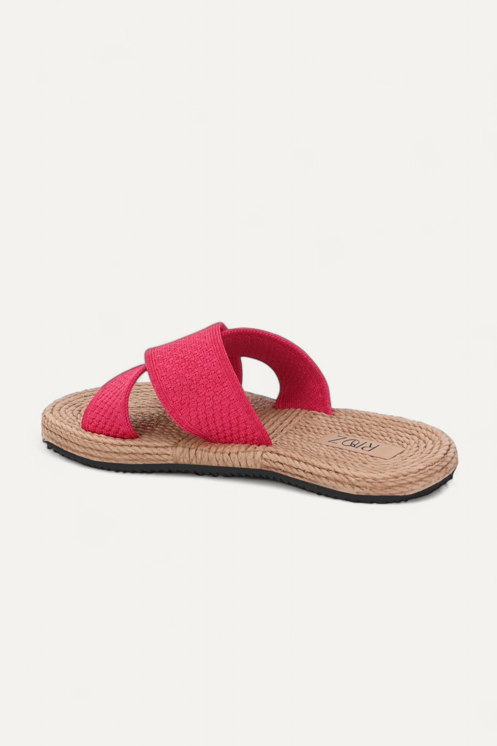 Rioz store-women flats -comfortable-eco friendly-sustainable- flats shoe for women-party wear sandals-pink cross sandal
