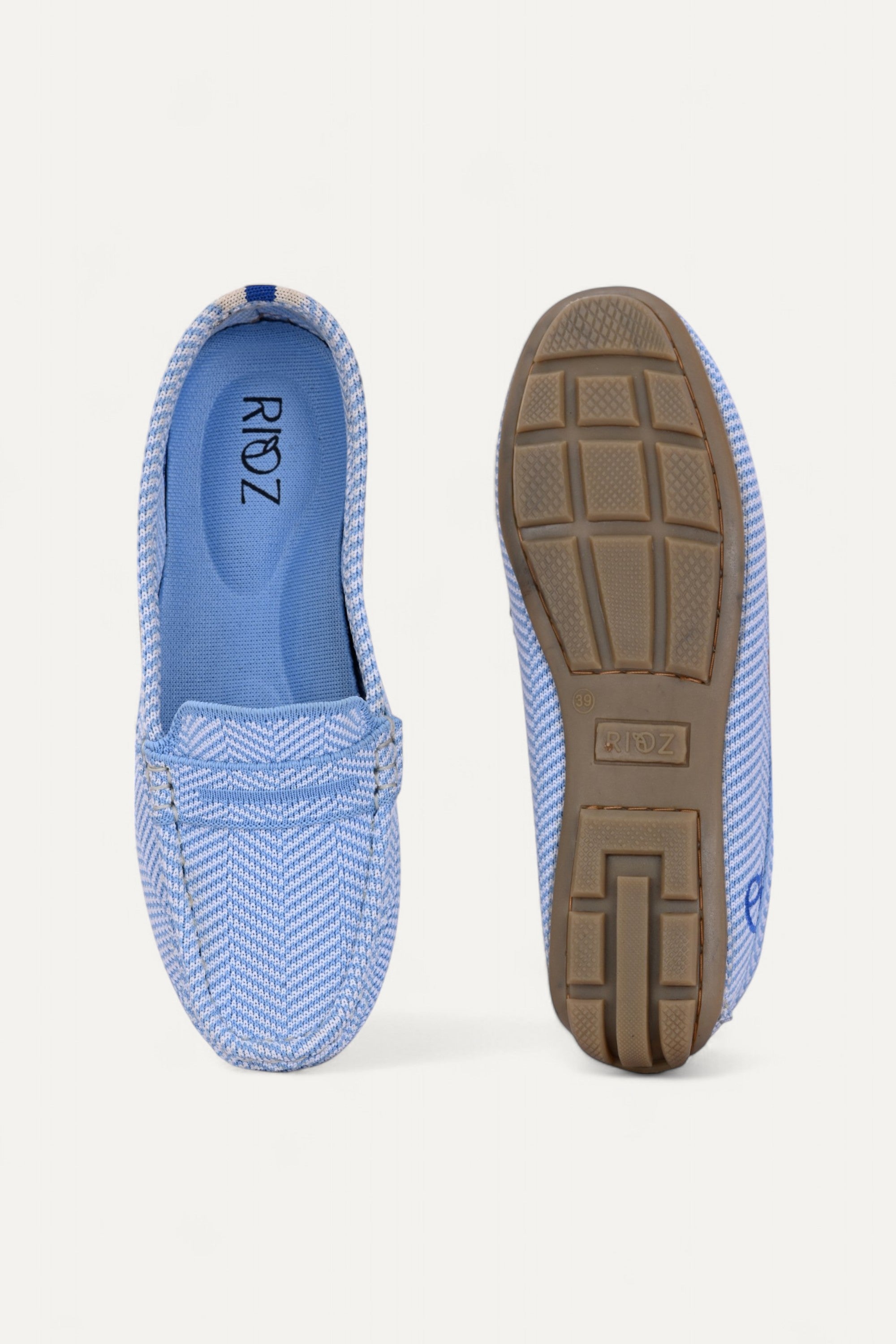 rioz-Blue Loafer for women-eco friendly footwear-sustainable black loafer for girls -casual loafer for ladies
