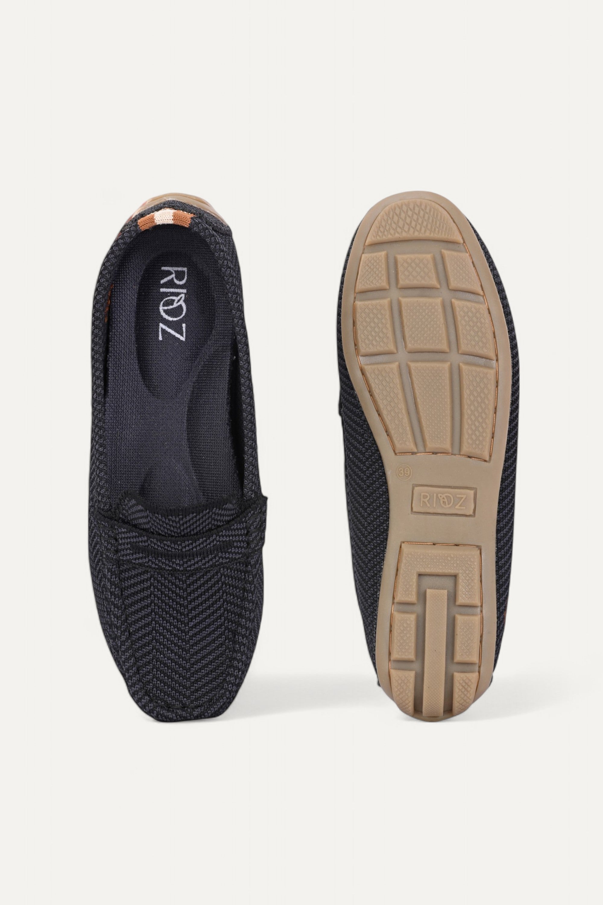 rioz-Black Loafer for women-eco friendly footwear-sustainable black loafer for girls -casual loafer for ladies
