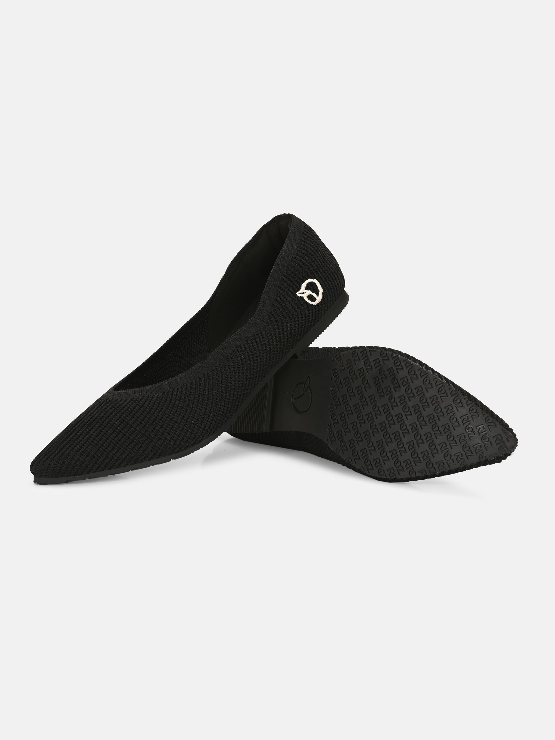 rioz-bellies for women - black bellies-bellies footwear-footwear for women-bellies flat -flat bellies for girls- black sandals-black flats