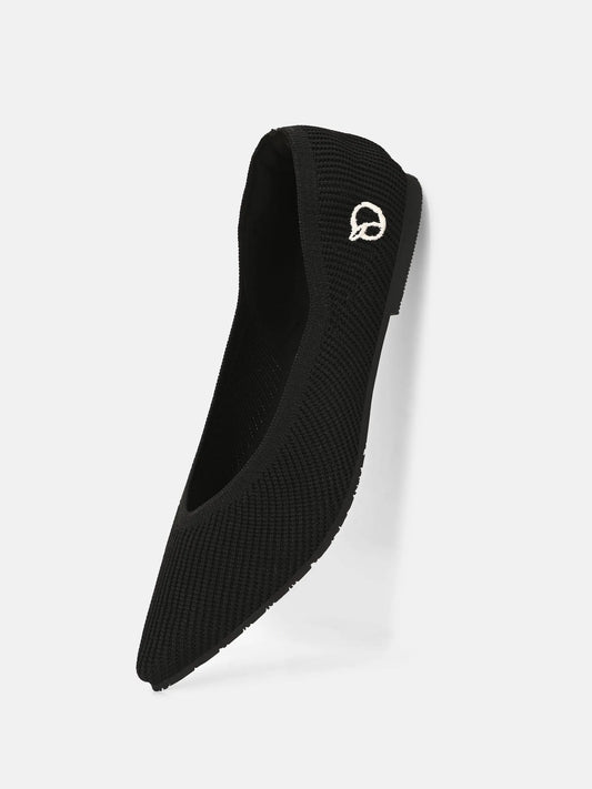 rioz-bellies for women - black bellies-bellies footwear-footwear for women-bellies flat -flat bellies for girls- black sandals-black flats