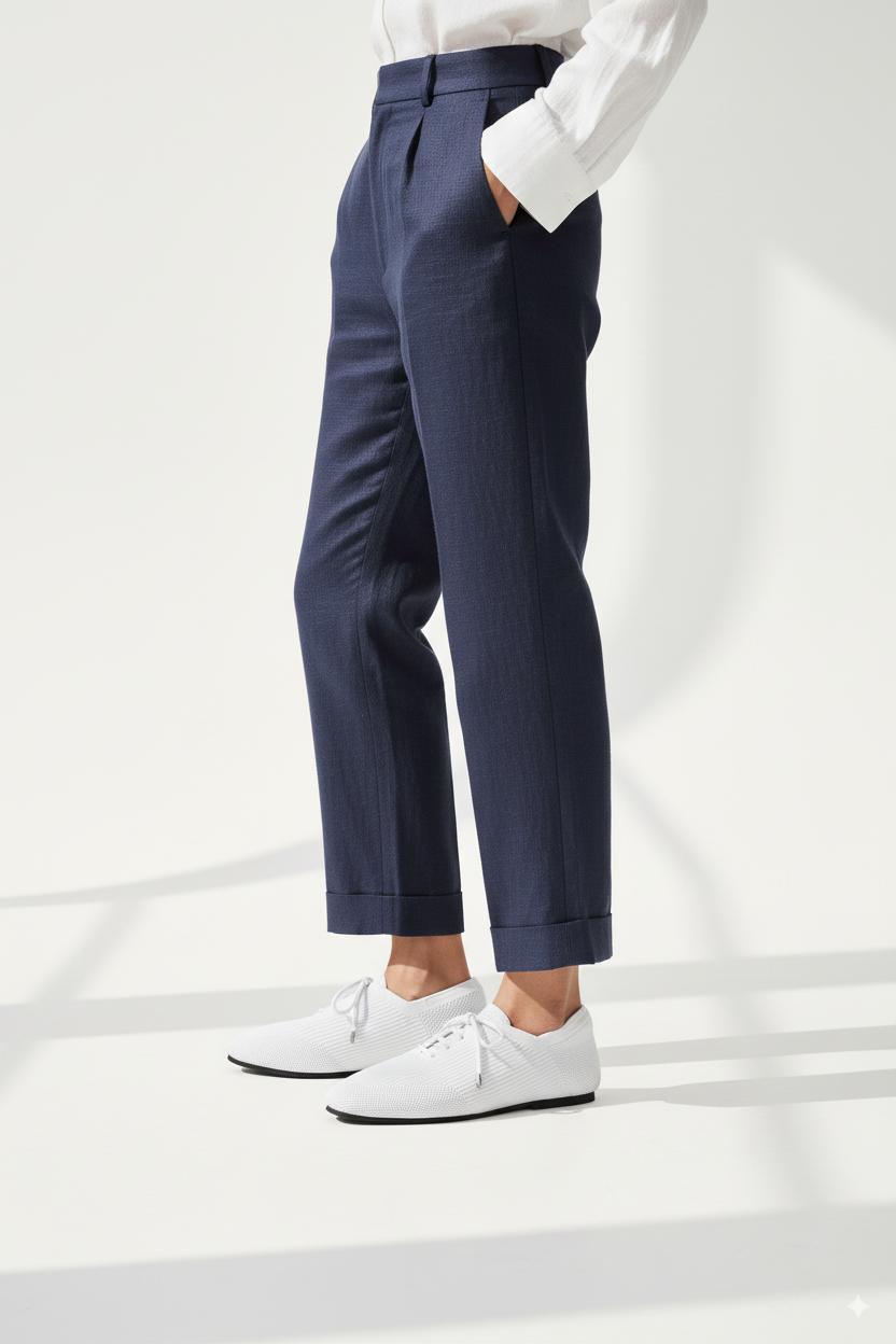 Airy Lace Up Sneakers- Square