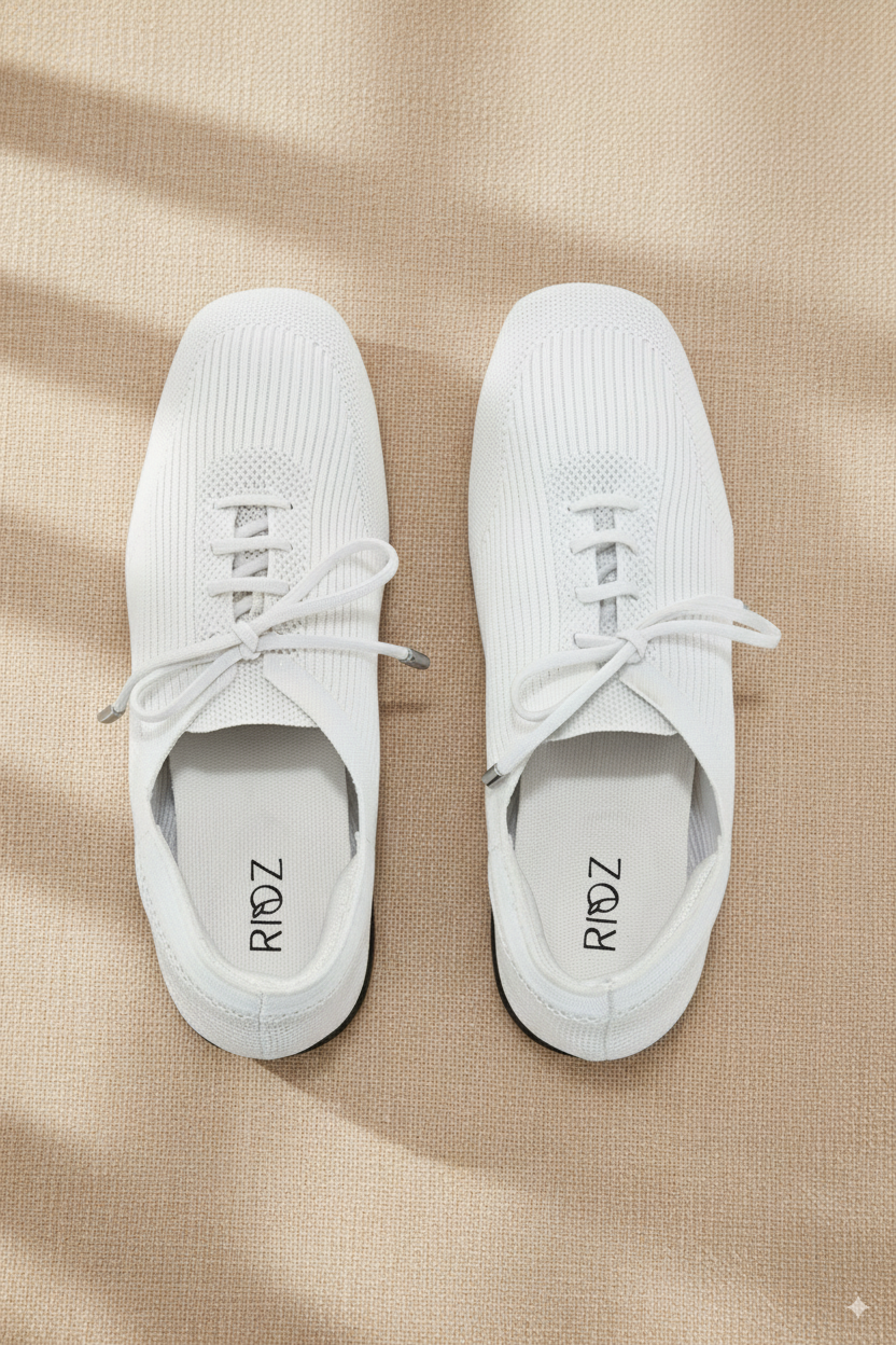 Airy Lace Up Sneakers- Square