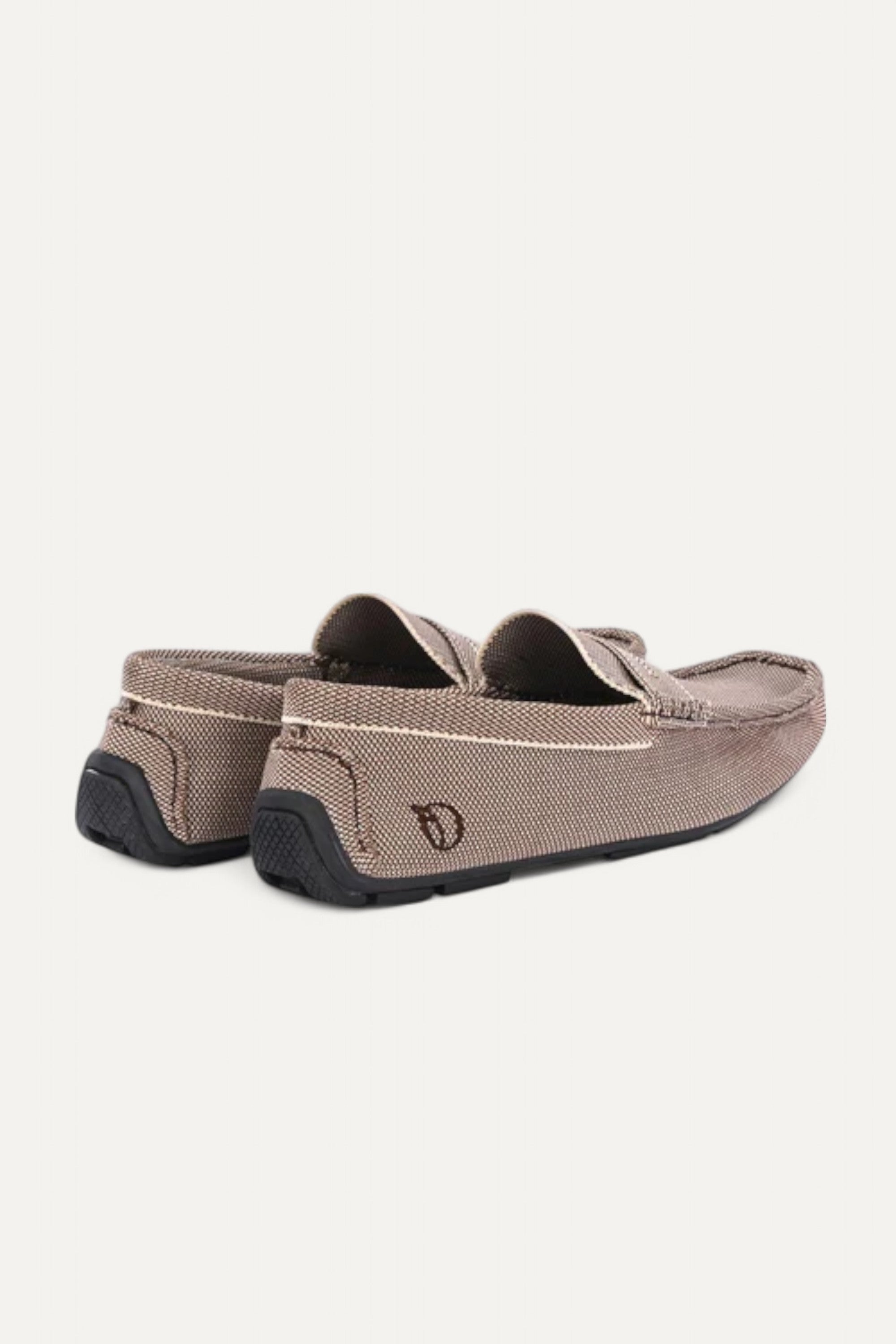 Rioz all-day-man-loafer-tan for women with breathable knit straps and cushioned sole eco-friendly fabric and cushioned sole 