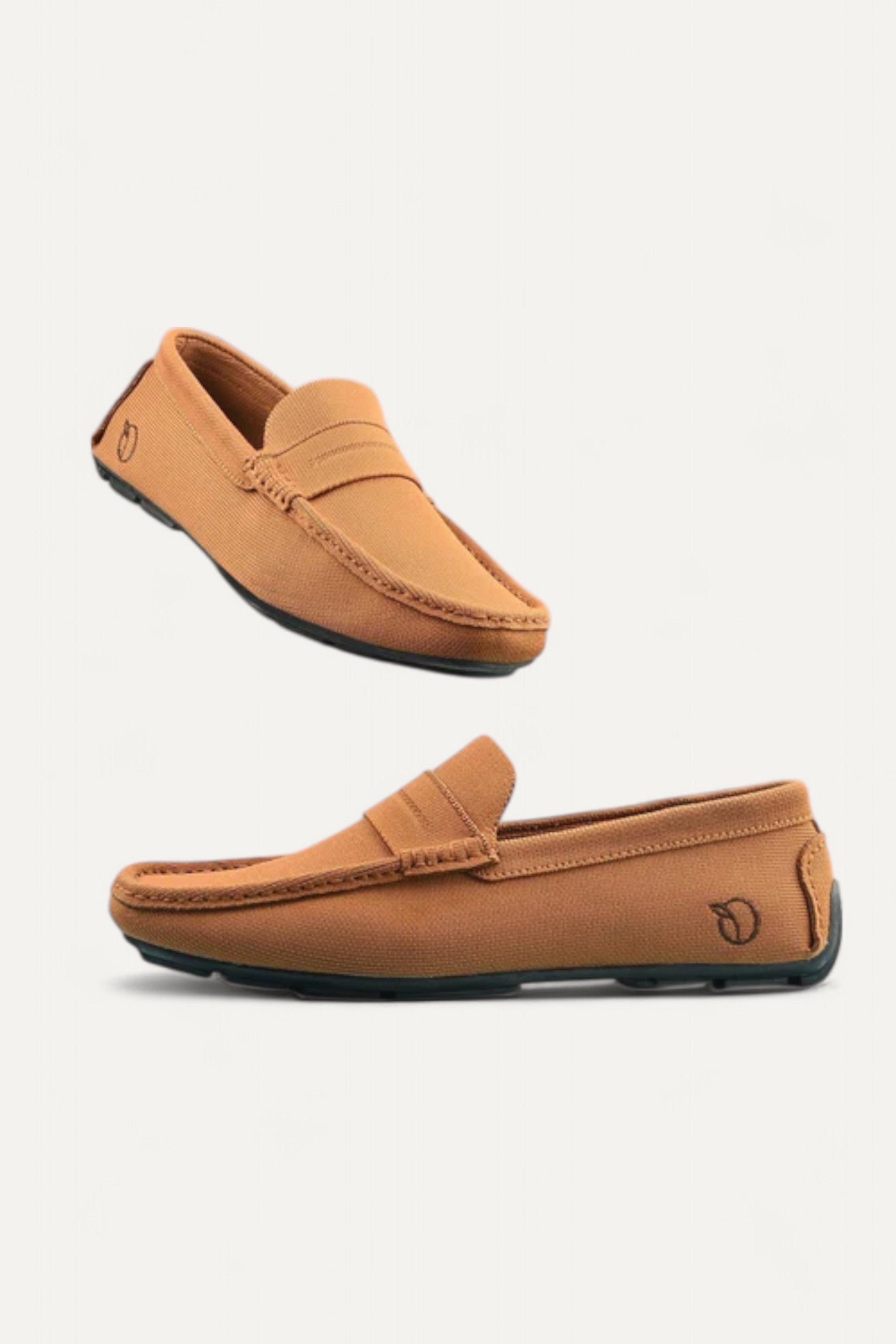 Rioz brown  all-day-man-loafer-tan for women with breathable knit straps and cushioned sole eco-friendly fabric and cushioned sole 