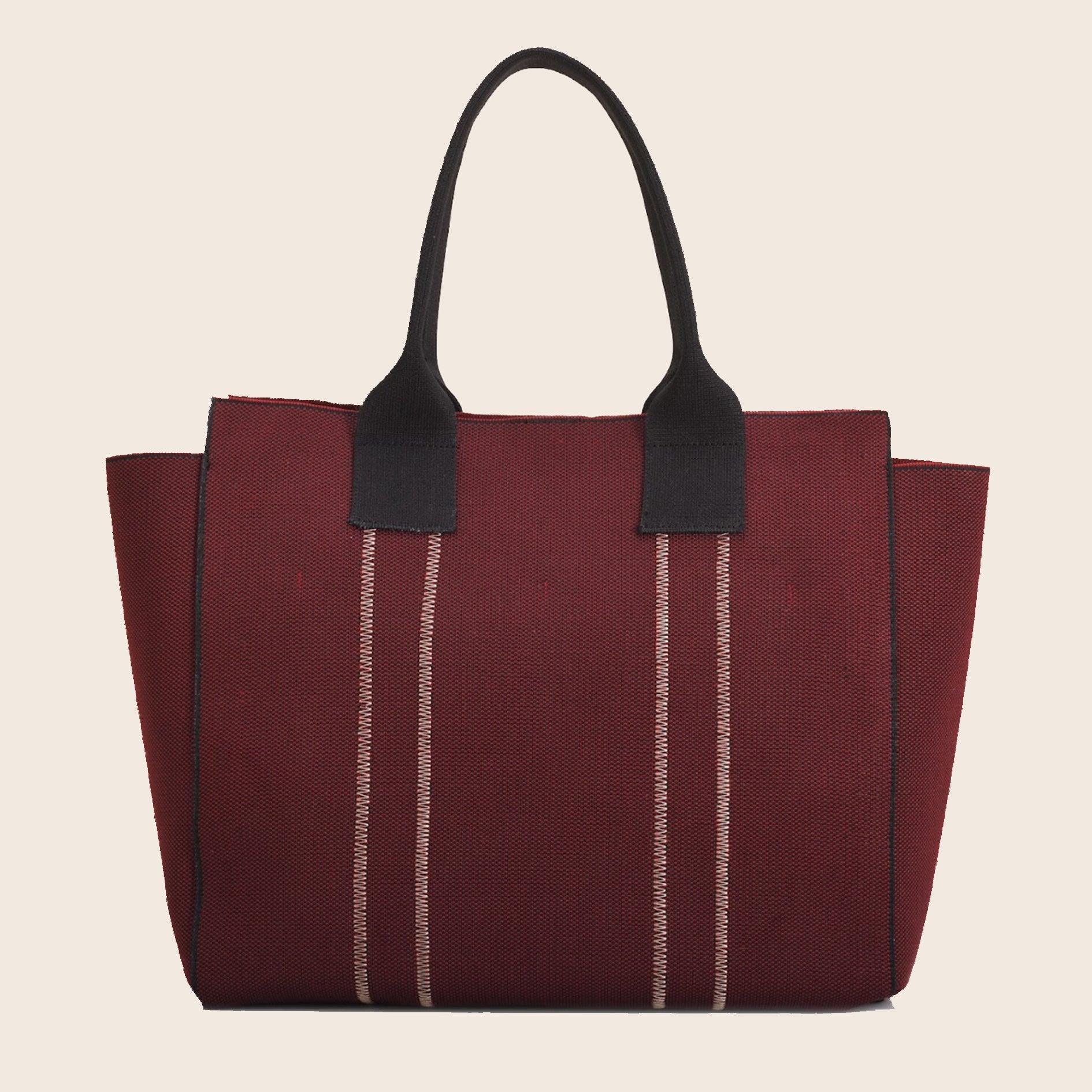 Deux - Bucket Tote - Maroon - Rioz