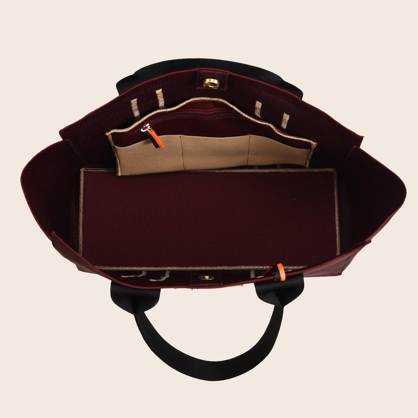 Deux - Bucket Tote - Maroon - Rioz