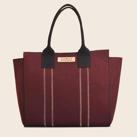 Deux - Bucket Tote - Maroon - Rioz