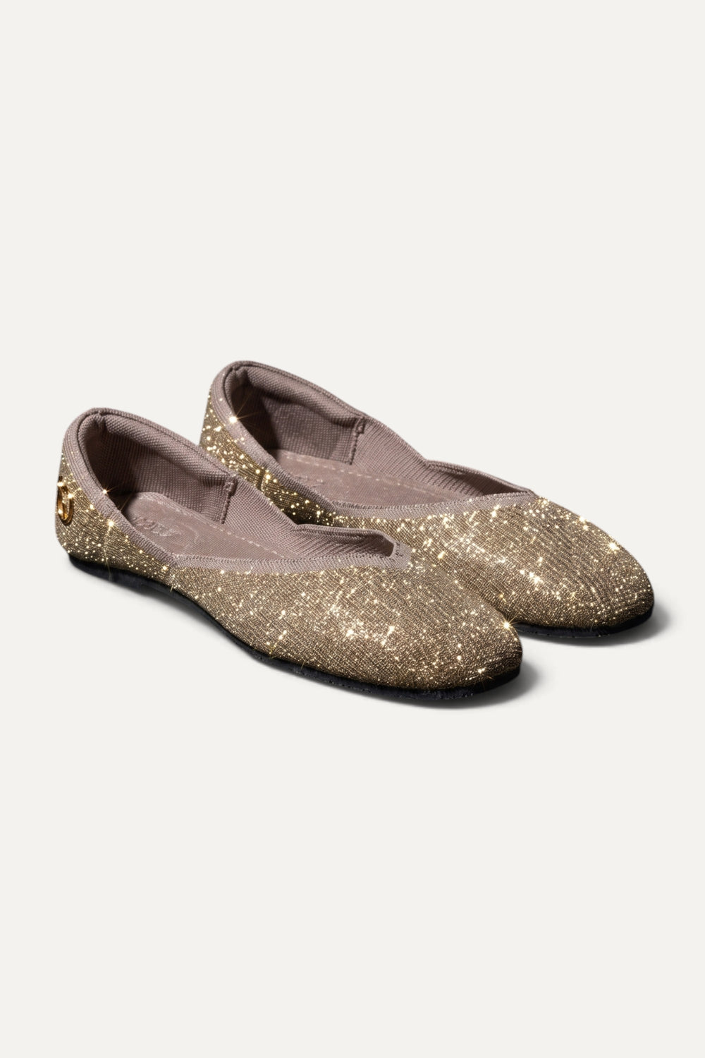 Sitara Juttis in Taupe Gold