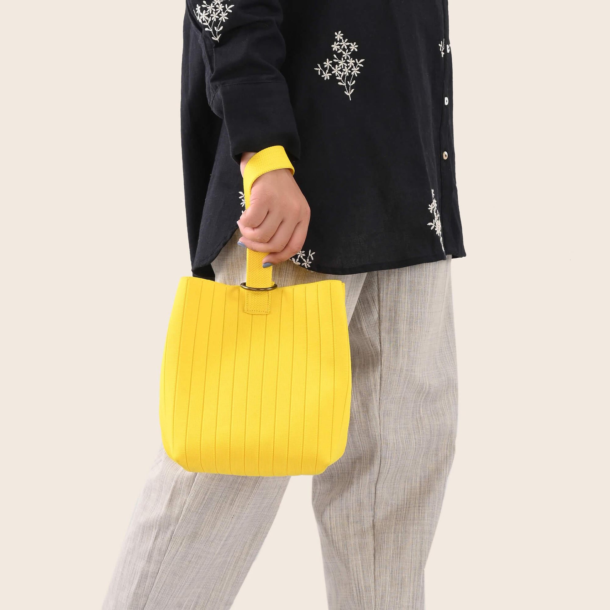 Jude - Mini Bucket Bag - Yellow - Rioz