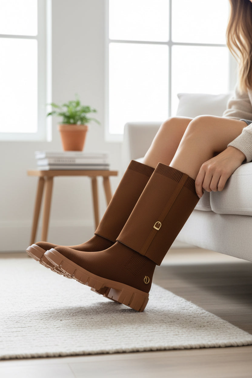 Knitted Sleeve Leg Warmer