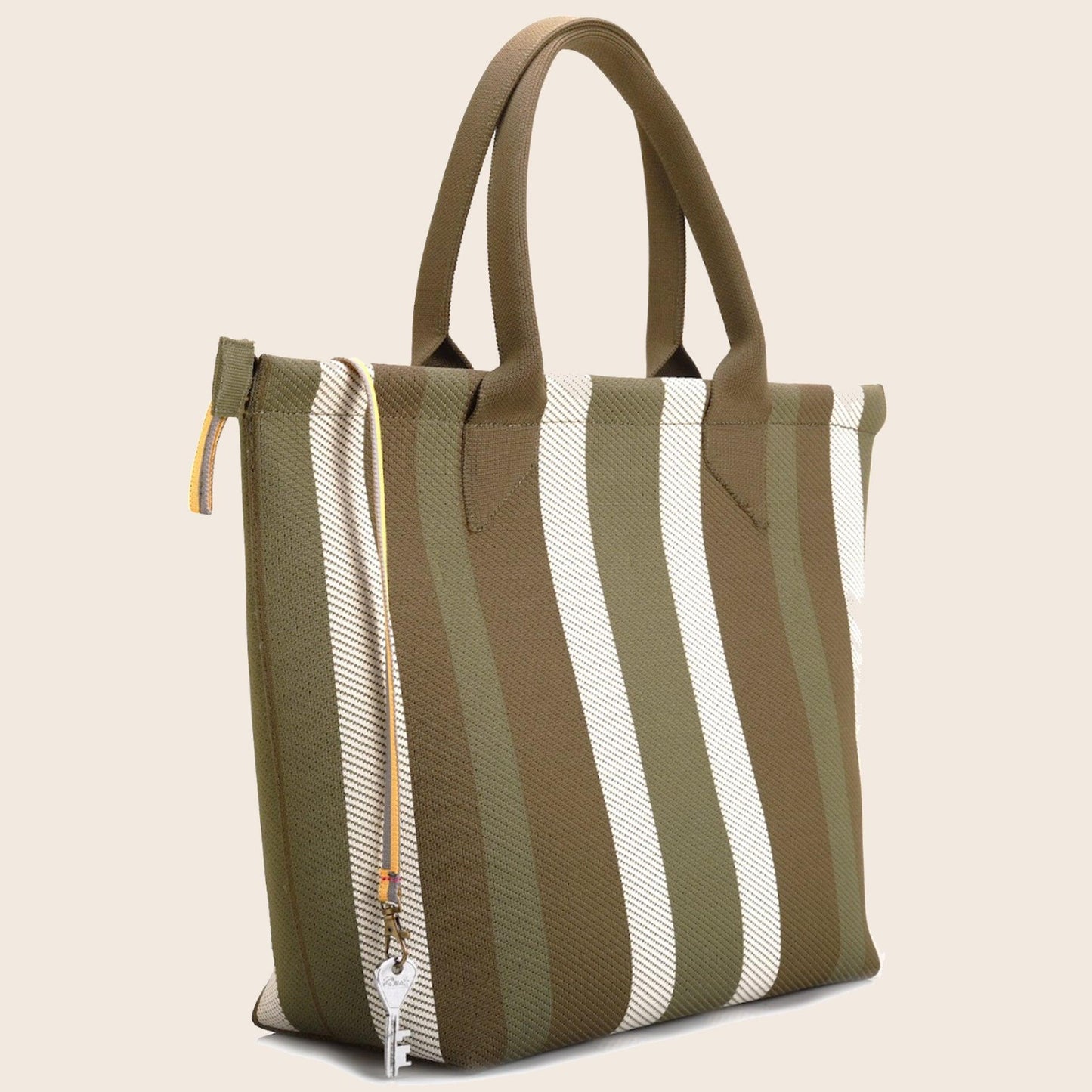 Raven - Carry Your Stripes Zipper Tote - Olive - Rioz