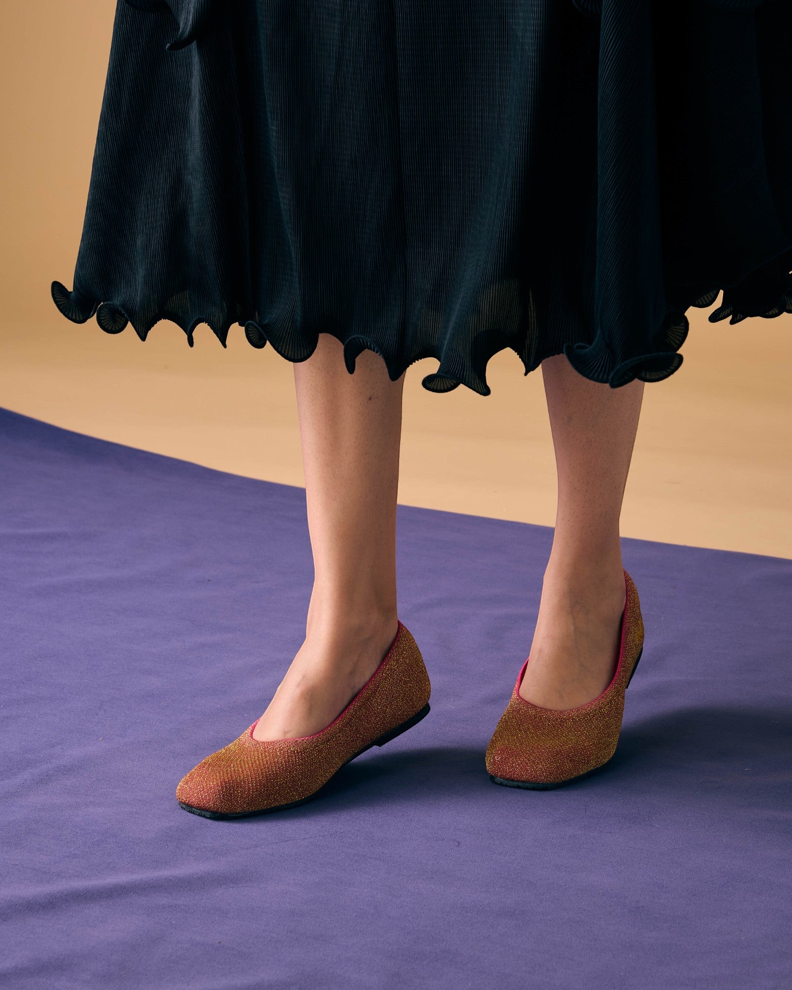 The Square Toe- Round Cut Flats