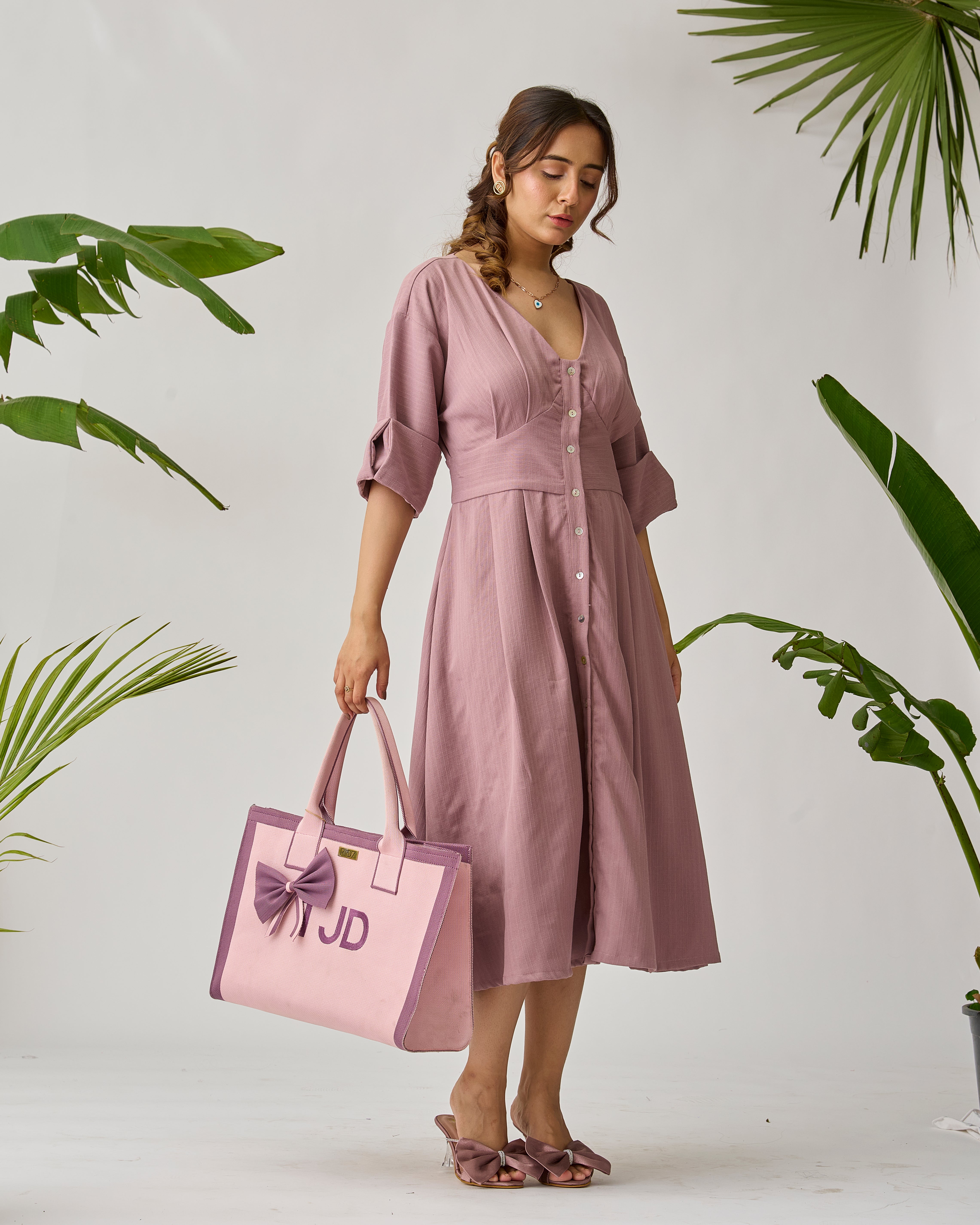 Bloom- Zipper Book Tote Bag