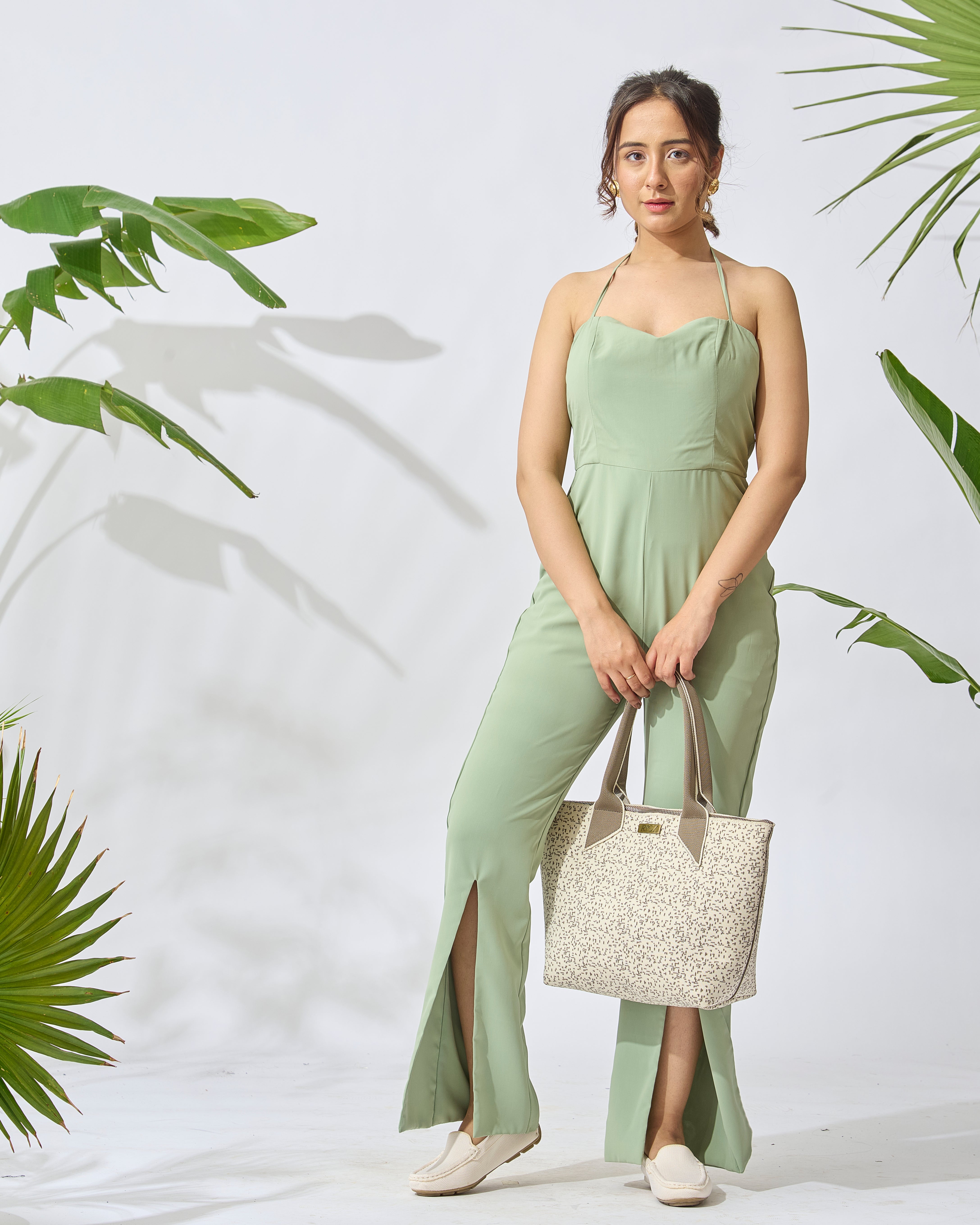 Mist- Zipper Satchel Bag