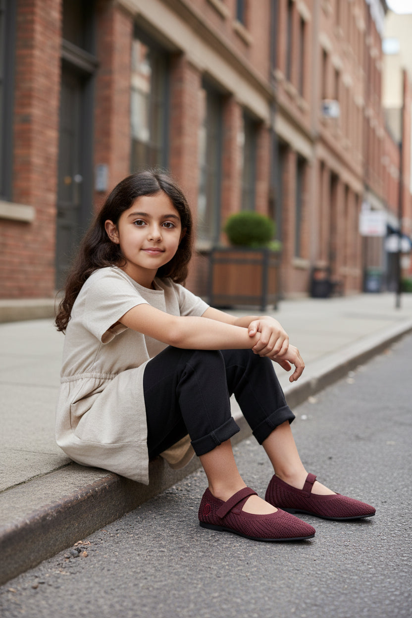 The Kids Pointed Toe Mary Janes